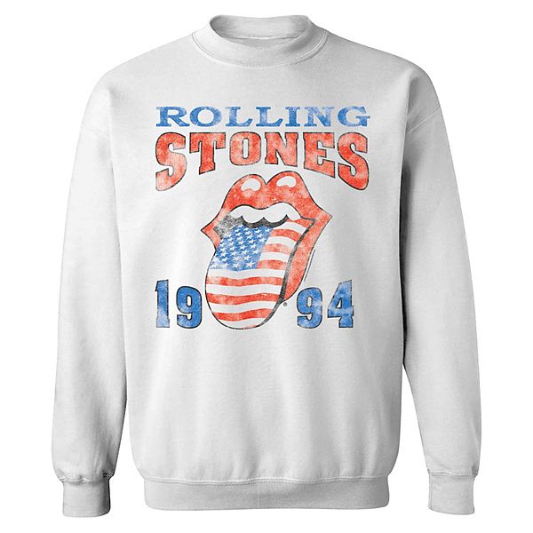 White rolling stones clearance sweatshirt