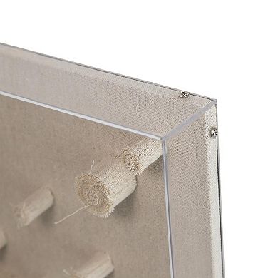 A&B Home 3D Spiral Dot Framed Wall Decor