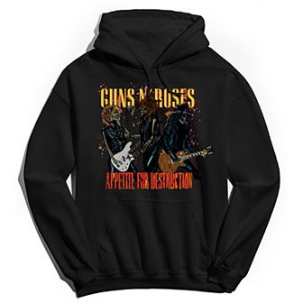 Men's Guns n' Roses Appetite Skeletons Hoodie