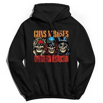 Men's Guns n' Roses AFD Skulls Hoodie