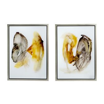 A&B Home Abstract Brushstrokes Framed Wall Art 2 pc Set