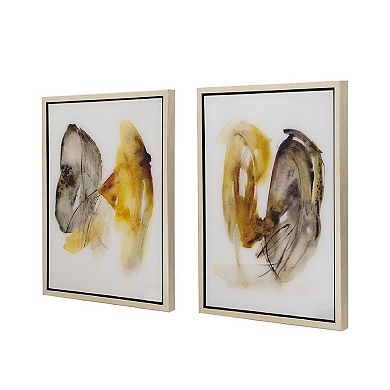 A&B Home Abstract Framed Wall Art 2-Piece Set