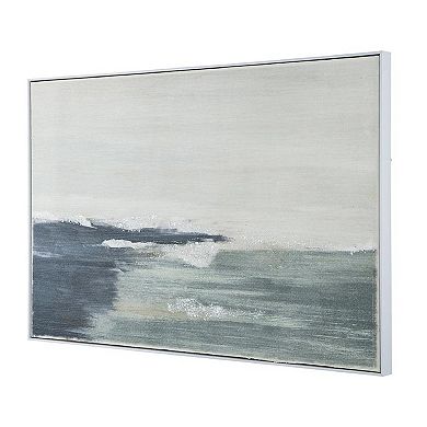 A&B Home Abstract Ocean Waves Framed Wall Art