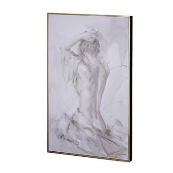 A&B Home Artist's Figure Sketches Framed Wall Art 2 pc Set