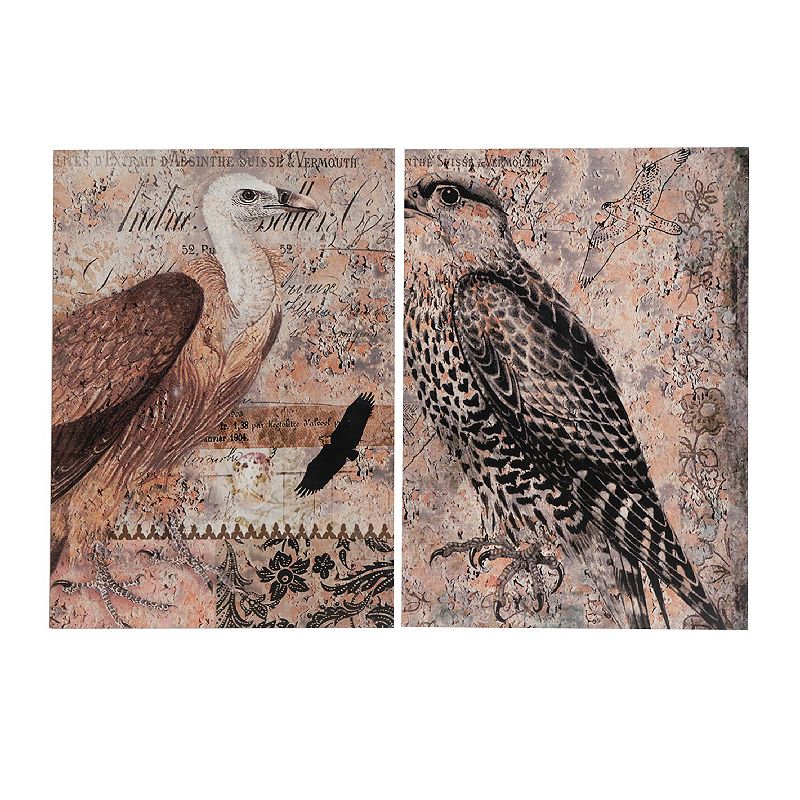 37512929 A&B Home Bird on Vintage Style Background Wall Art sku 37512929
