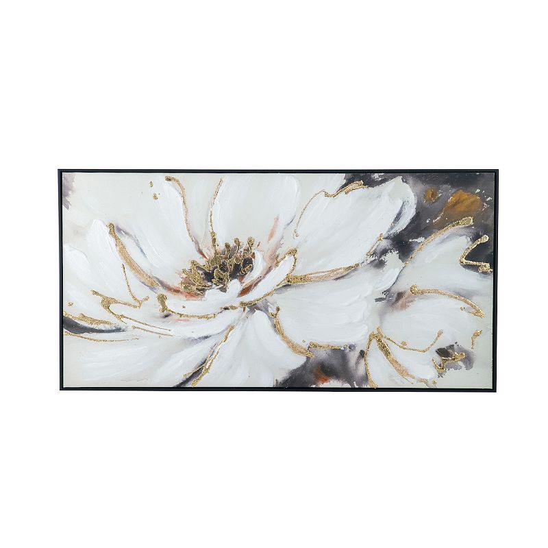 69970014 A&B Home Blooming Floral Framed Hand-Painted Wall  sku 69970014