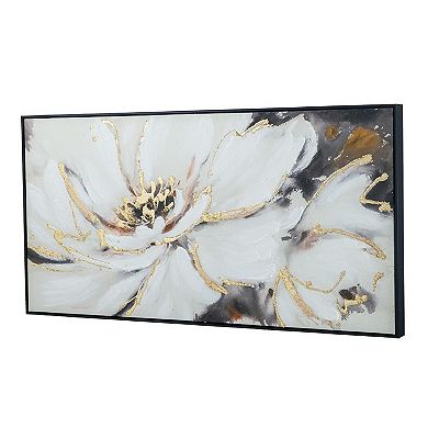 A&B Home Blooming Floral Framed Hand-Painted Wall Art
