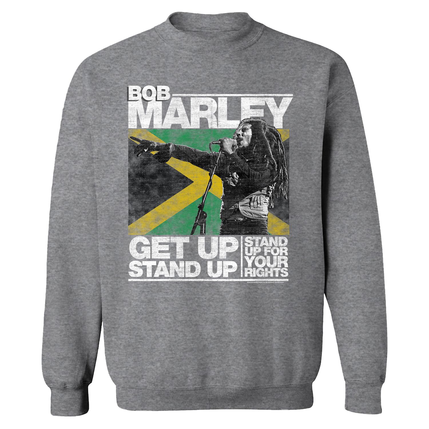 T-shirt Bob Marley "Unity Is Power" - Message Inspirant Get Up Stand Up - Manches Courtes