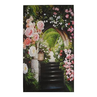 A&B Home Blooming Pink Roses Wall Art