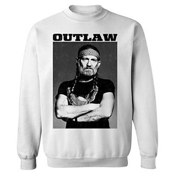 Men's Willie Nelson Outlaw Graphic Fleece Sweatshirt