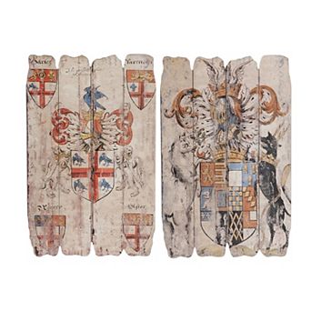 A&B Home England Art Plaque Wall Decor 2 pc Set