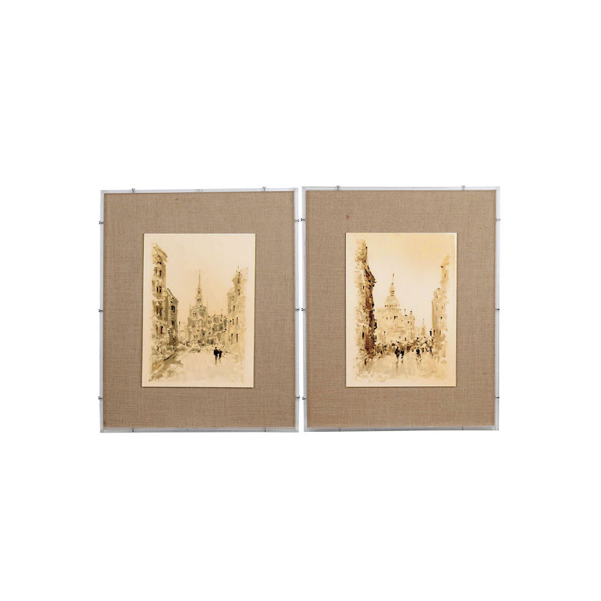 A&B Home Watercolor Bird Framed Wall Art 2-piece Set, Brown