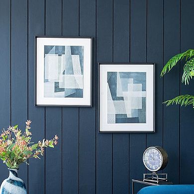 A&B Home Geometric Shapes Framed Wall Art 2-Piece Set