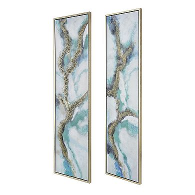 A&B Home Growing Inside Oil Painting 0n Frame 2-Piece Set