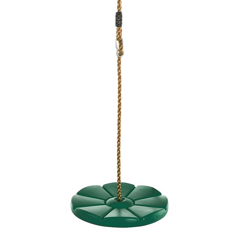 Swingan Cool Disc Swing With Adjustable Rope, Lt Green, Large