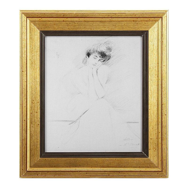 A&B Home Portrait of Consuelo Vanderbilt Framed Wall Art, White