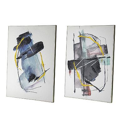 A&B Home Raquel Modern Abstract Wall Art 2-piece Set