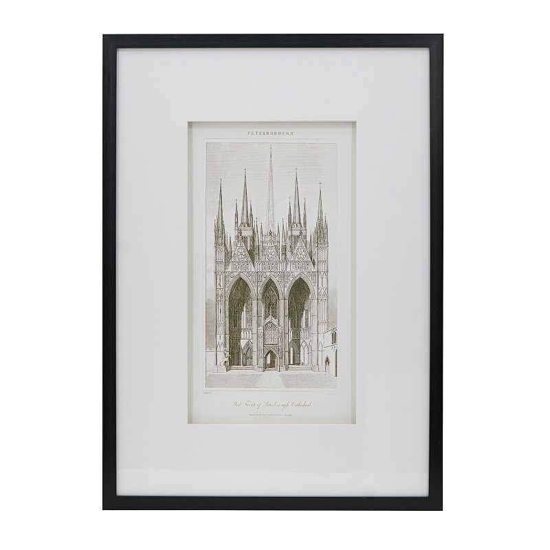 A&B Home Smithsonian - Peterborough Framed Architectural Wall Art, Multicol