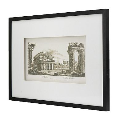 A&B Home Smithsonian Pantheon Temple of Concord Framed Wall Art