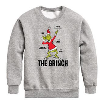 Boys 8-20 Dr. Seuss The Grinch Crew Fleece Sweatshirt