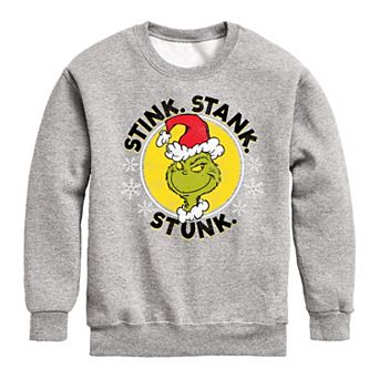 Boys 8-20 Dr. Seuss How the Grinch Stole Christmas Stink Crew Fleece Sweatshirt