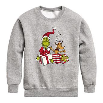 Boys 8-20 Dr. Seuss How the Grinch Stole Christmas Max Crew Fleece Sweatshirt