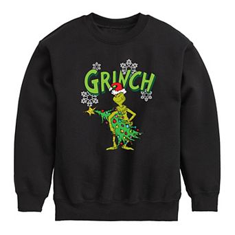 Boys 8-20 Dr. Seuss How the Grinch Stole Christmas Tree Crew Fleece Sweatshirt