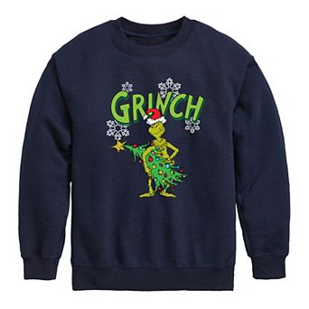 Boys 8-20 Dr. Seuss How the Grinch Stole Christmas Tree Crew Fleece Sweatshirt