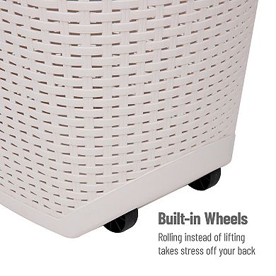 Mind Reader 60 Liter Mobile Laundry Hamper