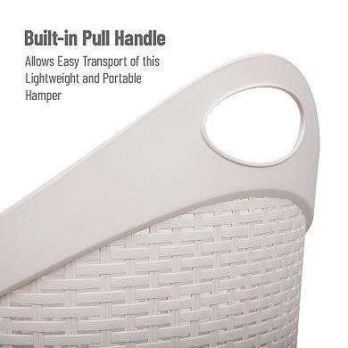 Mind Reader 60 Liter Mobile Laundry Hamper