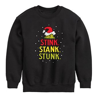 Boys 8-20 Dr. Seuss How the Grinch Stole Christmas Stink Crew Fleece Sweatshirt