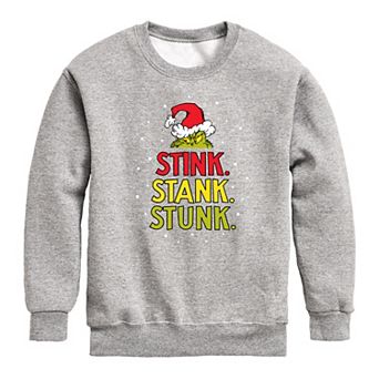 Boys 8-20 Dr. Seuss How the Grinch Stole Christmas Stink Crew Fleece Sweatshirt