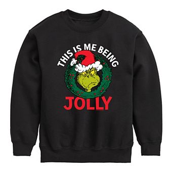 Boys 8-20 Dr. Seuss How the Grinch Stole Christmas Jolly Crew Fleece Sweatshirt