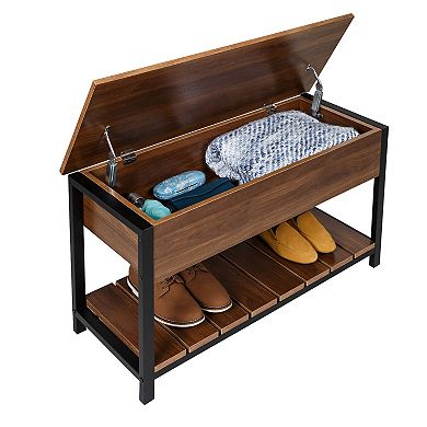 Honey-Can-Do Entryway Shoe Storage Bench