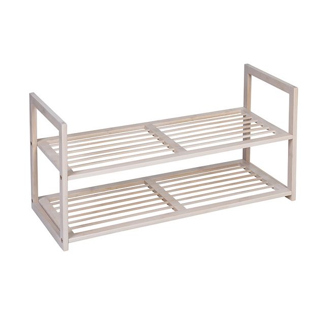 Honey-Can-Do 2 Tier Bamboo Shoe Rack