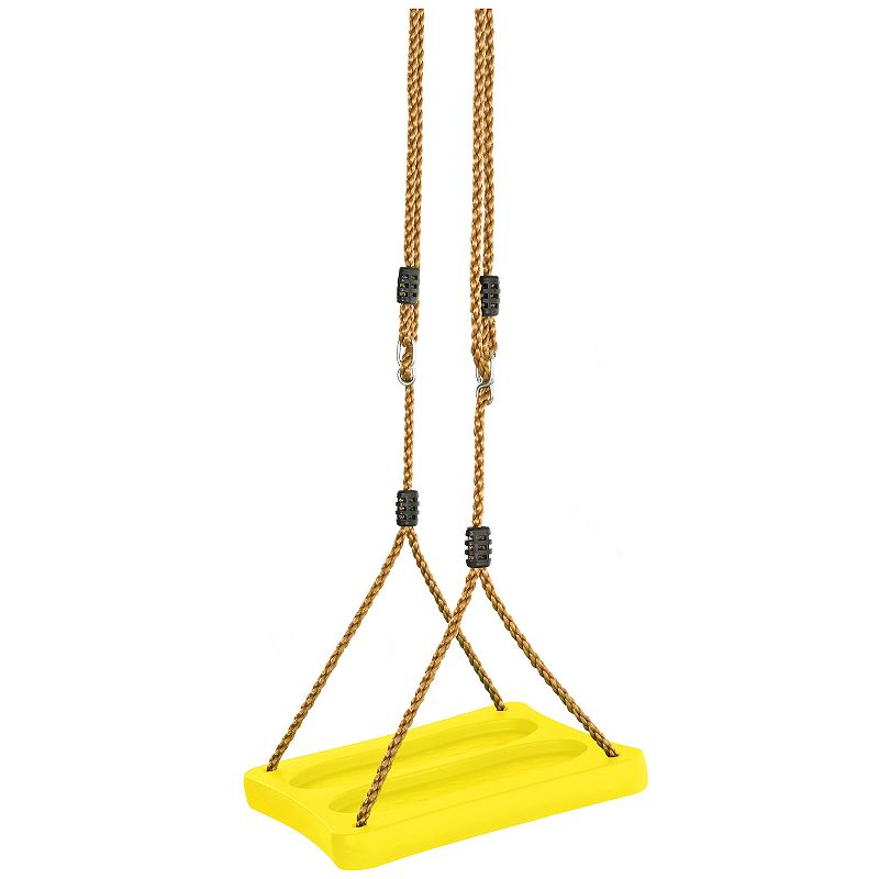 Swingan One-of-a-Kind Standing Swing With Adjustable Ropes, Yellow, Medium