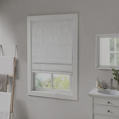 Madison Park Colm Basketweave 100% Blackout Cordless Roman Shade Window Curtain Panel