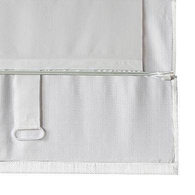 Madison Park Colm Basketweave 100% Blackout Cordless Roman Shade Window Curtain Panel