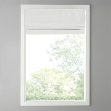 Madison Park Colm Basketweave 100% Blackout Cordless Roman Shade Window Curtain Panel