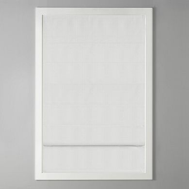 Madison Park Colm Basketweave 100% Blackout Cordless Roman Shade Window Curtain Panel