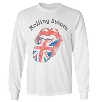 Men's Rolling Stones Distressed Tongue Long Sleeve