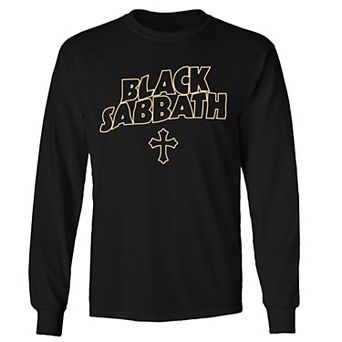 Men's Black Sabbath Cross Long Sleeve Tee