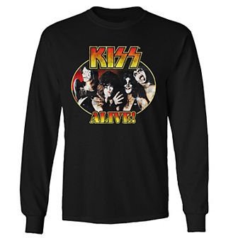 Men's Kiss Alive Vintage Long Sleeve Tee