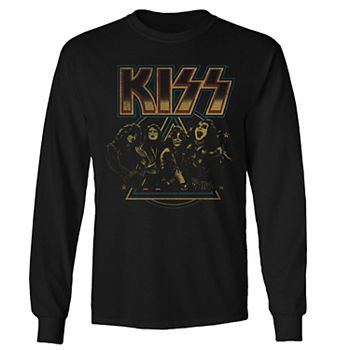 Hanes / 90S/KISS/OLD GHOSTS/4FACE/長袖Tシャツ/XL/コットン/BLK Men's Kiss Vintage Long Sleeve Tee