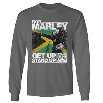 Men's Bob Marley Get Up Stand Up Long Sleeve Tee