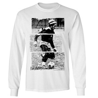 Men's Bob Marley Soccer 77 Long Sleeve Tee