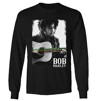 Men's Bob Marley Guitar Long Sleeve Tee