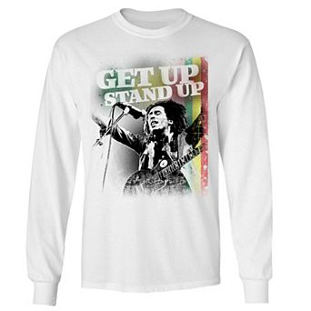 Men's Bob Marley Get Up Stand Up Long Sleeve Tee