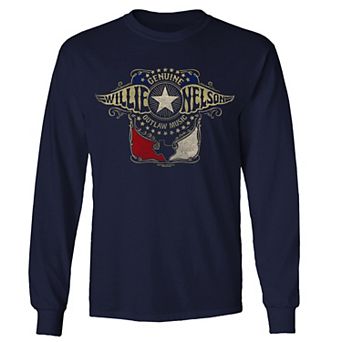 Men's Willie Nelson Outlaw Wings Long Sleeve Tee