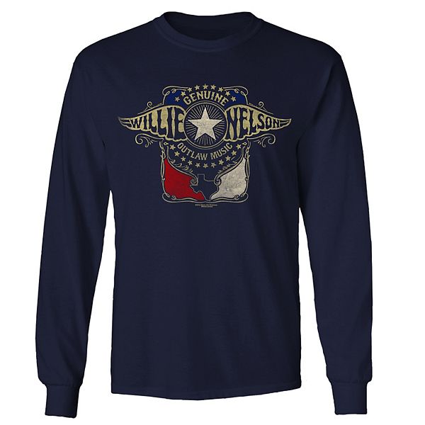 Men's Willie Nelson Outlaw Wings Long Sleeve Tee